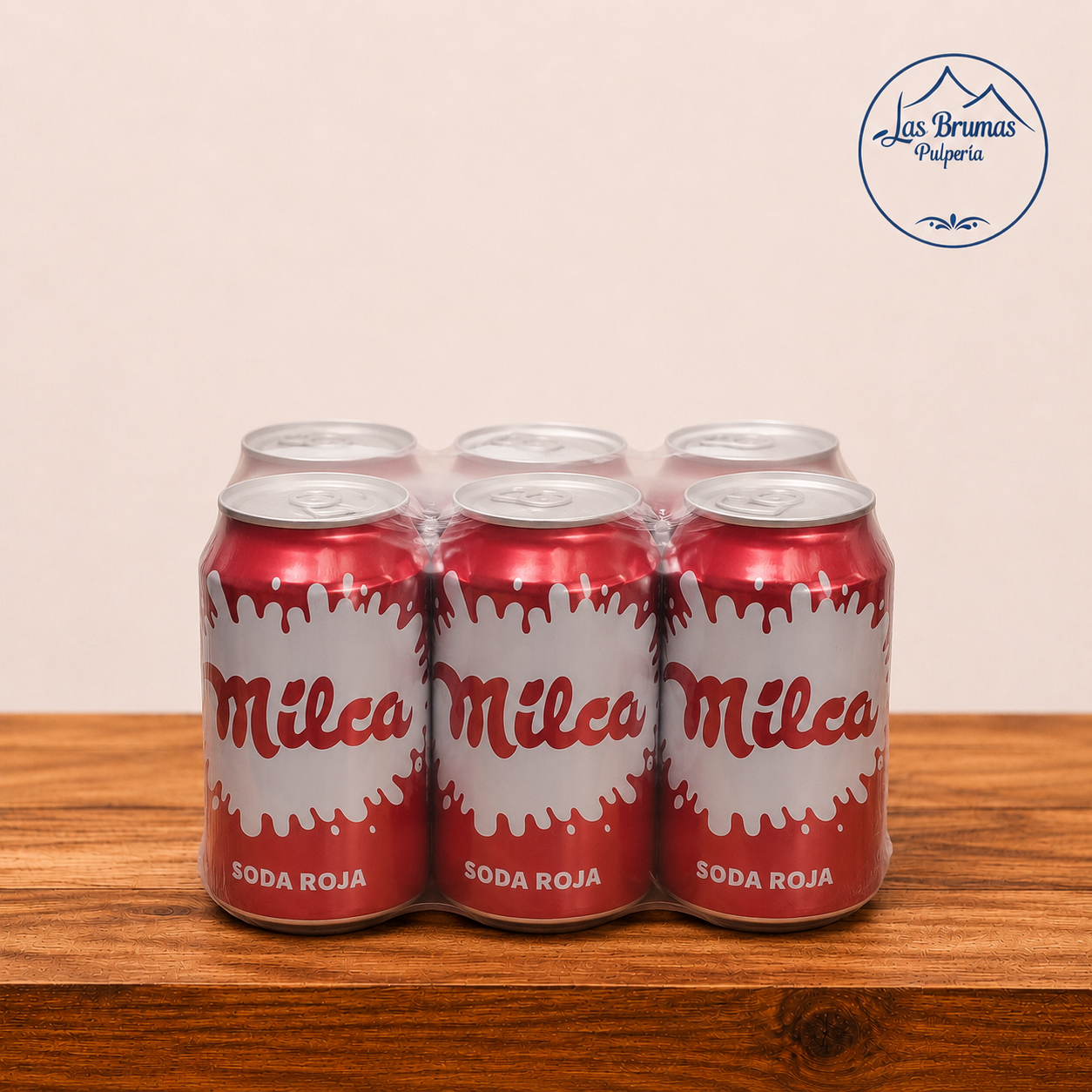 6 Pack Milca Soda Roja - 12oz c/u